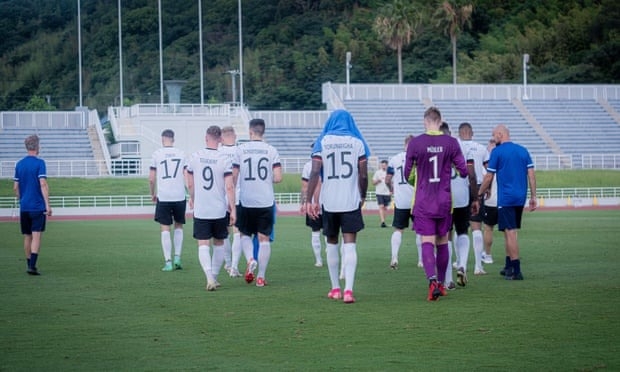 The Weekend Leader - Olympics German football team leaves ground after player racially abused